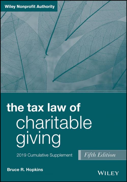 Cover of the book The Tax Law of Charitable Giving by Bruce R. Hopkins, Wiley