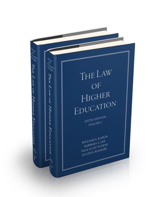 Cover of the book The Law of Higher Education by William A. Kaplin, Barbara A. Lee, Neal H. Hutchens, Jacob H. Rooksby, Wiley