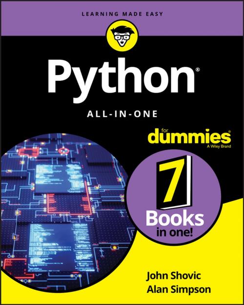 Cover of the book Python All-in-One For Dummies by John Shovic, Alan Simpson, Wiley