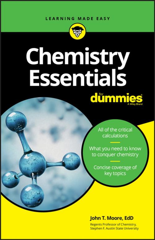 Cover of the book Chemistry Essentials For Dummies by John T. Moore, Wiley