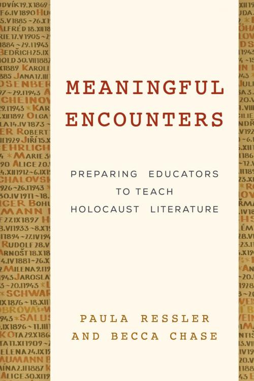 Cover of the book Meaningful Encounters by Paula Ressler, Becca Chase, Rowman & Littlefield Publishers