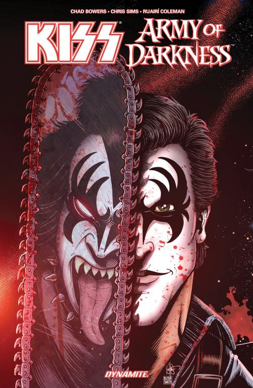 Cover of the book Kiss/Army of Darkness Collection by Chad Bowers, Chris Sims, Dynamite Entertainment