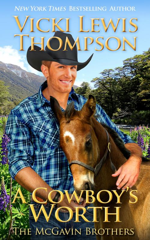 Cover of the book A Cowboy's Worth by Vicki Lewis Thompson, Ocean Dance Press LLC