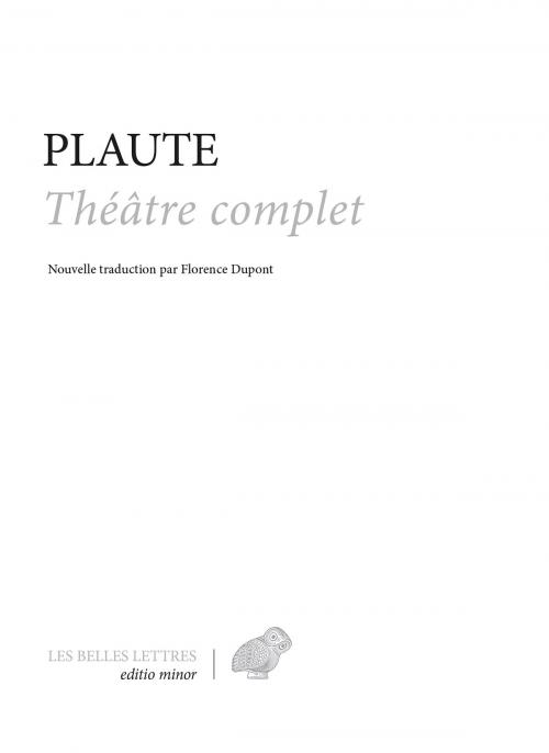 Cover of the book Théâtre complet by Plaute, Les Belles Lettres