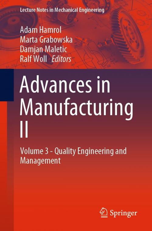 Cover of the book Advances in Manufacturing II by , Springer International Publishing
