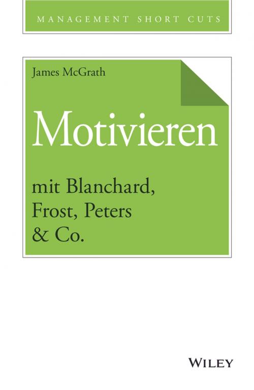 Cover of the book Motivieren mit Blanchard, Frost, Peters & Co. by James McGrath, Wiley