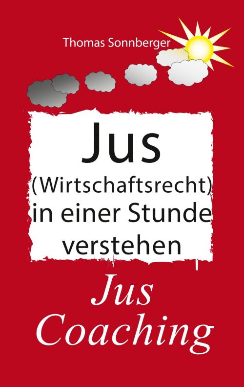 Cover of the book Jus (Wirtschaftsrecht) in einer Stunde verstehen by Thomas Sonnberger, Books on Demand