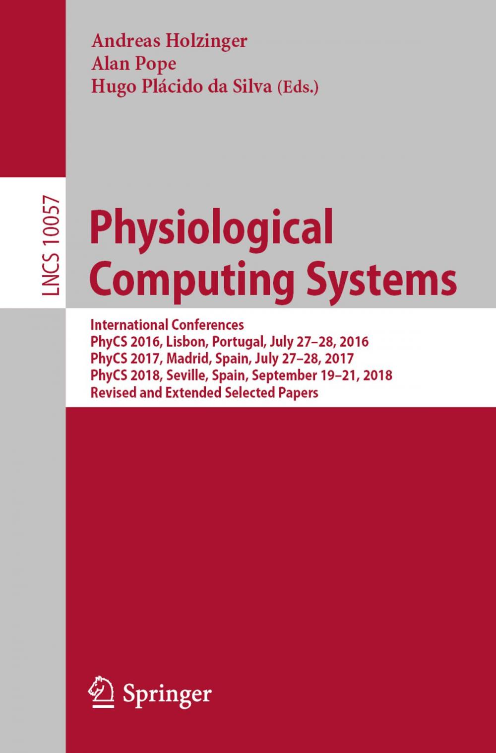 Big bigCover of Physiological Computing Systems