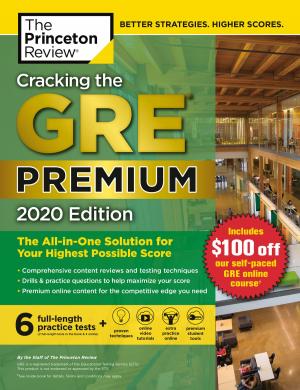 bigCover of the book Cracking the GRE Premium Edition with 6 Practice Tests, 2020 by 