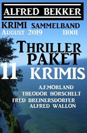 Cover of the book Thriller-Paket 11 Krimis August 2019 Sammelband 11001 by Alfred Bekker, John F. Beck, Glenn Stirling, Larry Lash, Horst Weymar Hübner