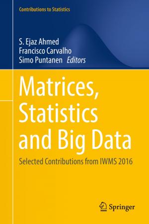 Cover of Matrices, Statistics and Big Data