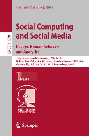 Cover of the book Social Computing and Social Media. Design, Human Behavior and Analytics by Shujie Yao, Chunxia Jiang