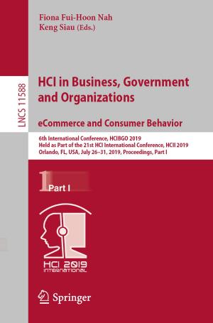 Cover of HCI in Business, Government and Organizations. eCommerce and Consumer Behavior