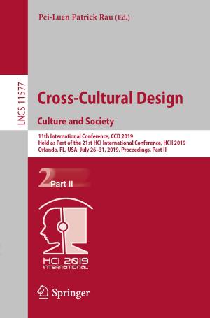 Cover of the book Cross-Cultural Design. Culture and Society by Andrés Julián  Aristizábal Cardona, Carlos Arturo Páez Chica, Daniel Hernán Ospina Barragán
