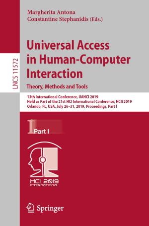 Cover of Universal Access in Human-Computer Interaction. Theory, Methods and Tools