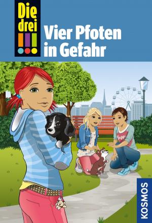 Cover of the book Die drei !!!, 79, Vier Pfoten in Gefahr (drei Ausrufezeichen) by Eva-Maria Dreyer, Wolfgang Dreyer