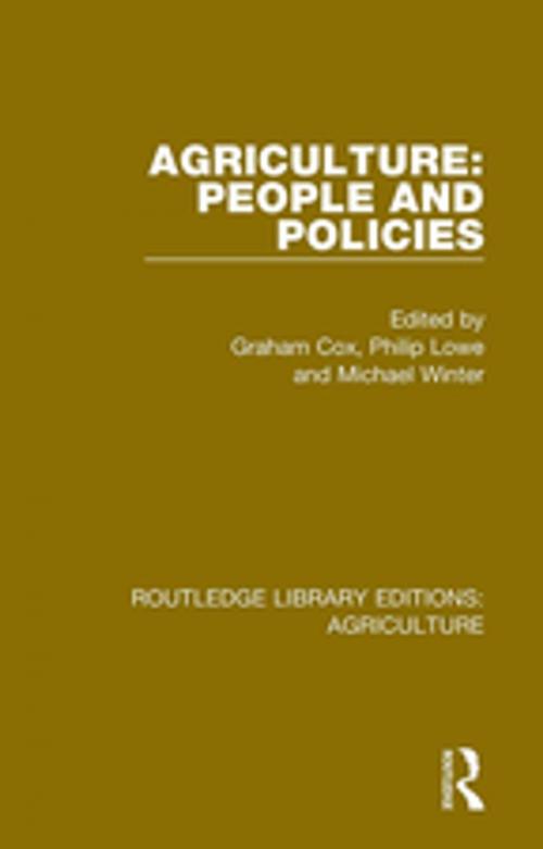 Cover of the book Agriculture: People and Policies by , Taylor and Francis