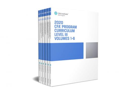 Cover of the book CFA Program Curriculum 2020 Level III, Volumes 1 - 6 by CFA Institute, Wiley