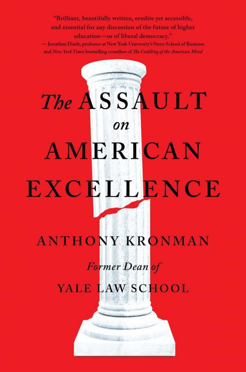 Cover of the book The Assault on American Excellence by Anthony T. Kronman, Free Press