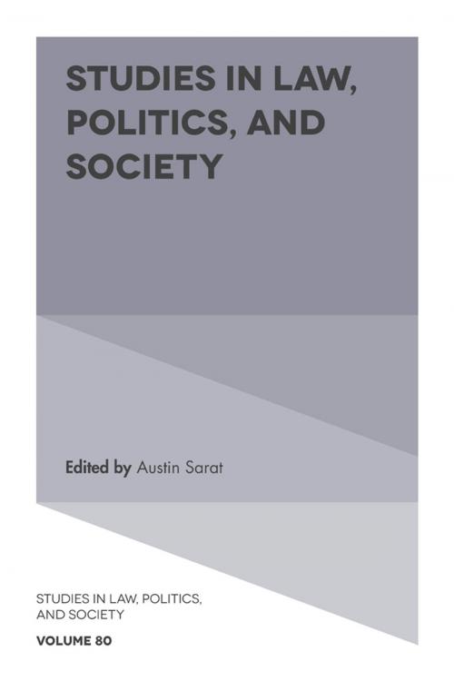 Cover of the book Studies in Law, Politics, and Society by , Emerald Publishing Limited