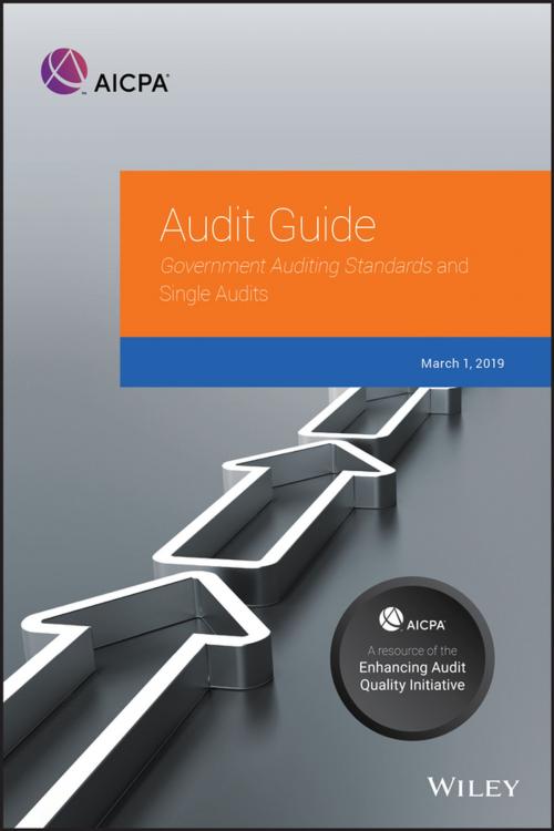 Cover of the book Government Auditing Standards and Single Audits 2019 by AICPA, Wiley