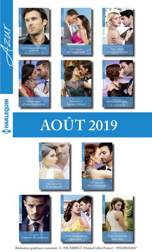 Cover of the book 11 romans Azur + 1 gratuit (n°4114 à 4124 - Août 2019) by Collectif, Harlequin
