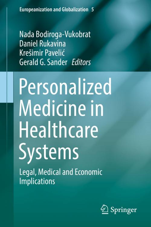 Cover of the book Personalized Medicine in Healthcare Systems by , Springer International Publishing