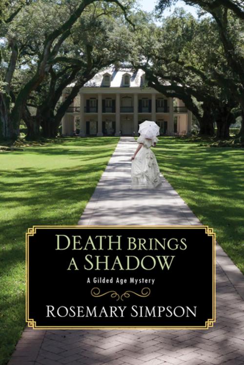 Cover of the book Death Brings a Shadow by Rosemary Simpson, Kensington Books