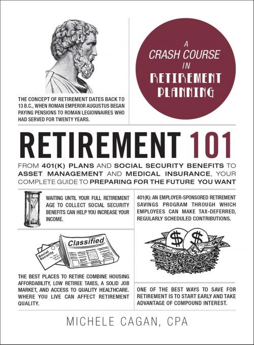 Cover of the book Retirement 101 by Michele Cagan, CPA, Adams Media