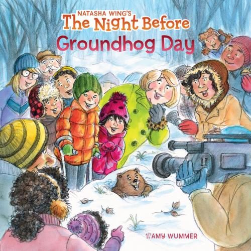 Cover of the book The Night Before Groundhog Day by Natasha Wing, Penguin Young Readers Group