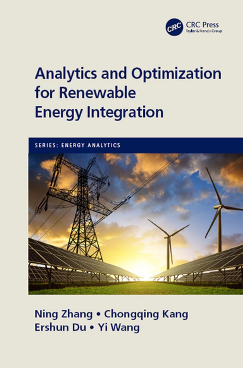 Big bigCover of Analytics and Optimization for Renewable Energy Integration