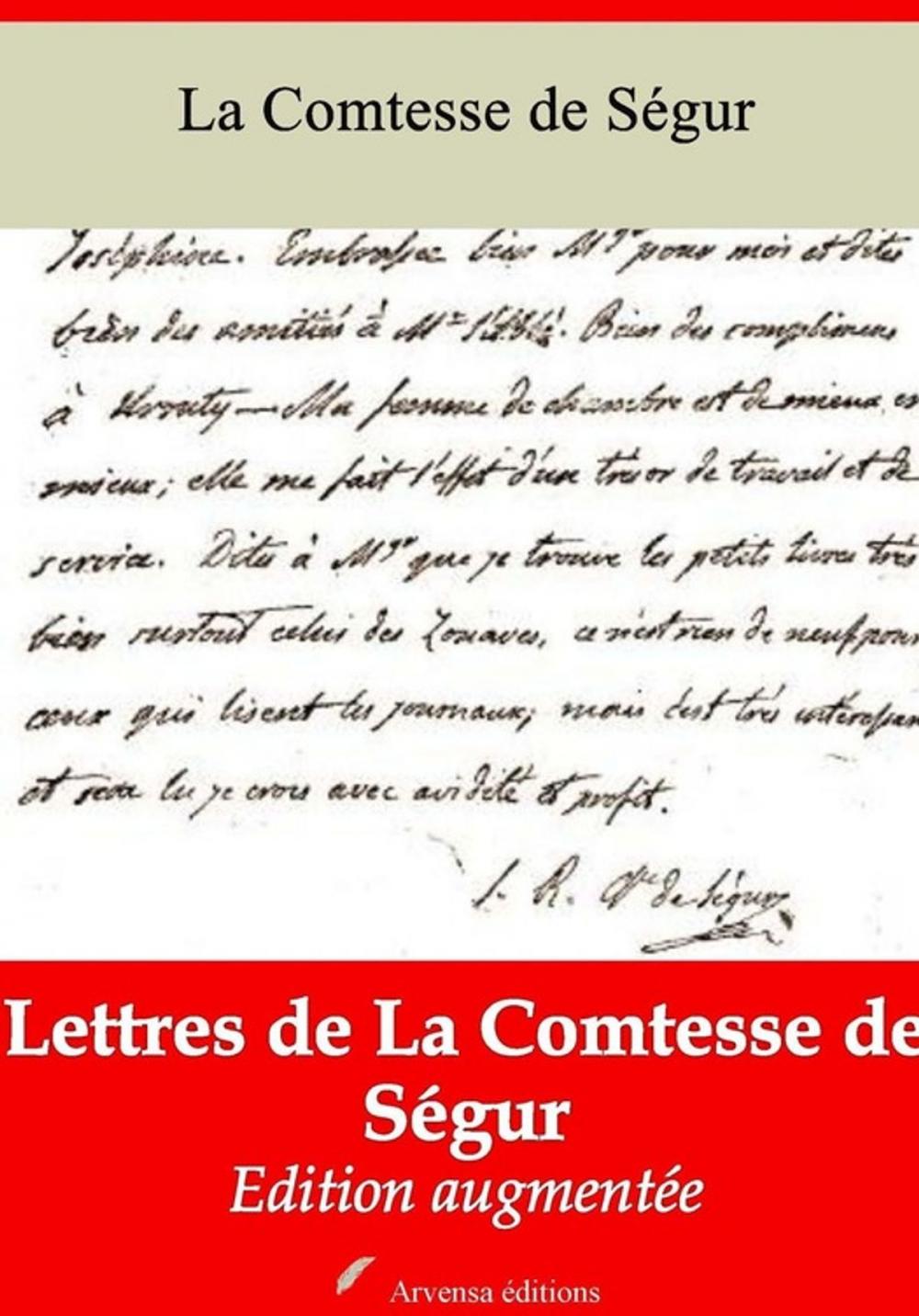 Big bigCover of Lettres de La Comtesse de Ségur – suivi d'annexes