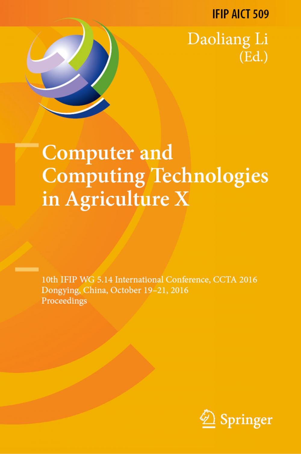 Big bigCover of Computer and Computing Technologies in Agriculture X