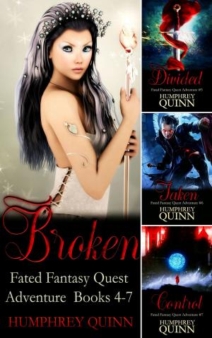 Book cover of Fated Fantasy Quest Adventure Books 4-7 (Broken, Divided, Taken, Control)
