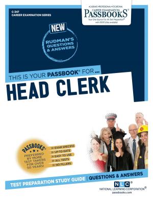 Cover of the book Head Clerk by National Learning Corporation