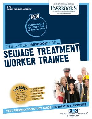 Cover of the book Sewage Treatment Worker Trainee by Lewis Morris