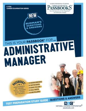 Cover of the book Administrative Manager by National Learning Corporation