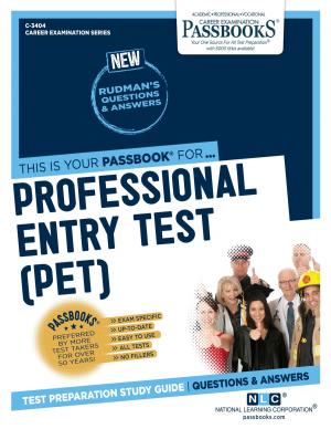 Cover of the book Professional Entry Test (PET) by William Sauton