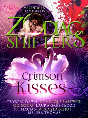 Cover of the book Crimson Kisses: A Zodiac Shifters Paranormal Romance Anthology by Melissa Snark, Zodiac Shifters, Amy Lee Burgess, Jennifer Hilt, Rosalie Redd, Dominique Eastwick