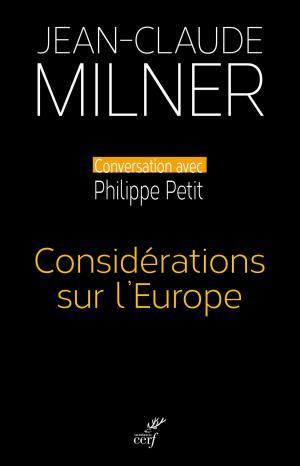 Cover of the book Considérations sur l'Europe by Andre Wenin