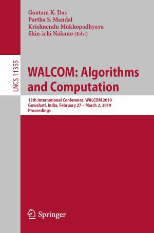 Cover of the book WALCOM: Algorithms and Computation by Sophie Lufkin, Emmanuel Rey, Suren Erkman