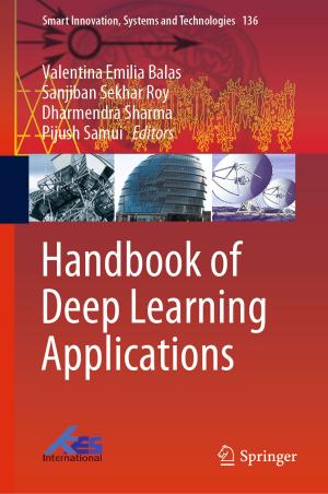 Cover of the book Handbook of Deep Learning Applications by David Scott, Roy Bhaskar