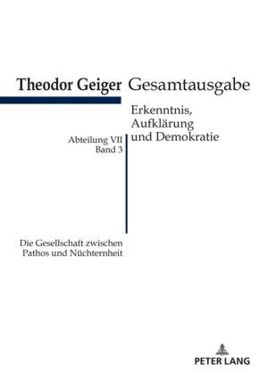 Cover of the book Die Gesellschaft zwischen Pathos und Nuechternheit by Marie Sophie Graf