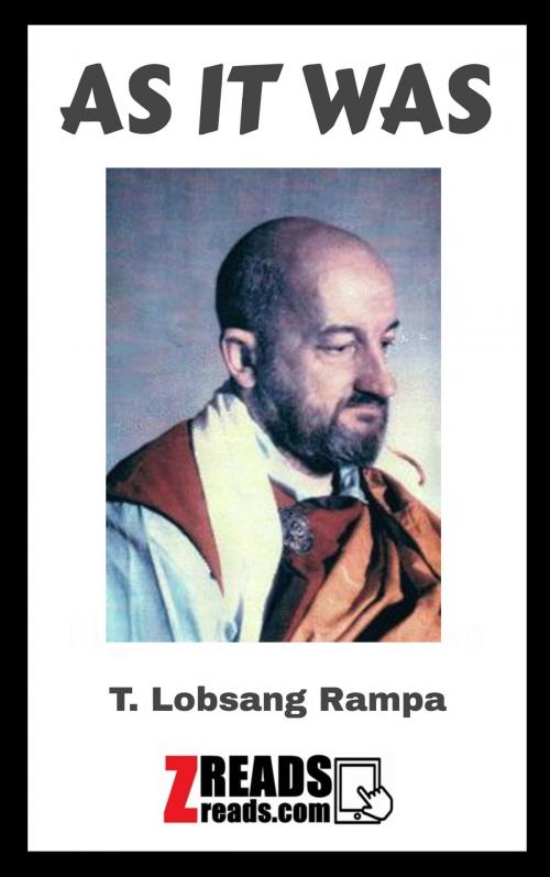 Cover of the book AS IT WAS by T. Lobsang Rampa, James M. Brand, ZREADS