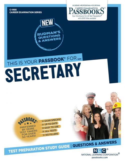 Cover of the book Secretary by National Learning Corporation, National Learning Corporation