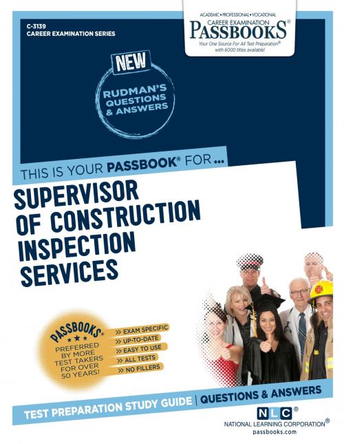 Cover of the book Supervisor of Construction Inspection Services by National Learning Corporation, National Learning Corporation