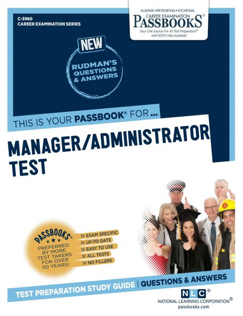 Cover of the book Manager/Administrator Test by National Learning Corporation, National Learning Corporation