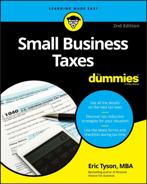 Cover of the book Small Business Taxes For Dummies by Eric Tyson, Wiley