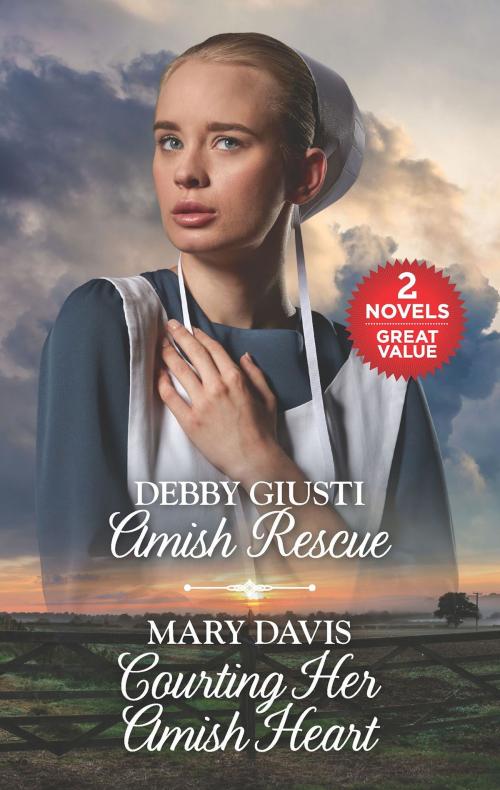 Cover of the book Amish Rescue and Courting Her Amish Heart by Debby Giusti, Mary Davis, Harlequin