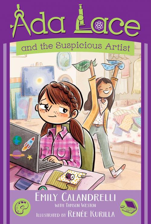 Cover of the book Ada Lace and the Suspicious Artist by Emily Calandrelli, Simon & Schuster Books for Young Readers